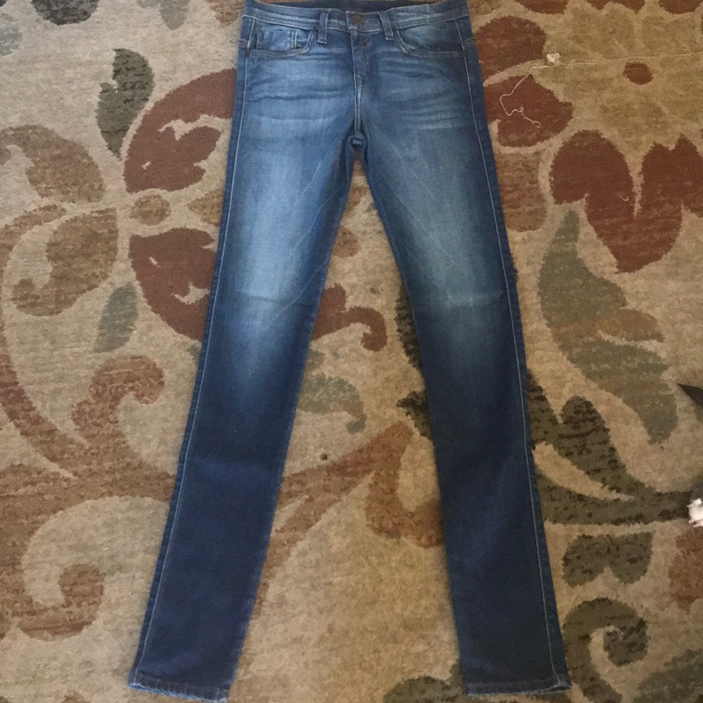 Blue mid rise denim jeans by Orta Anadolu